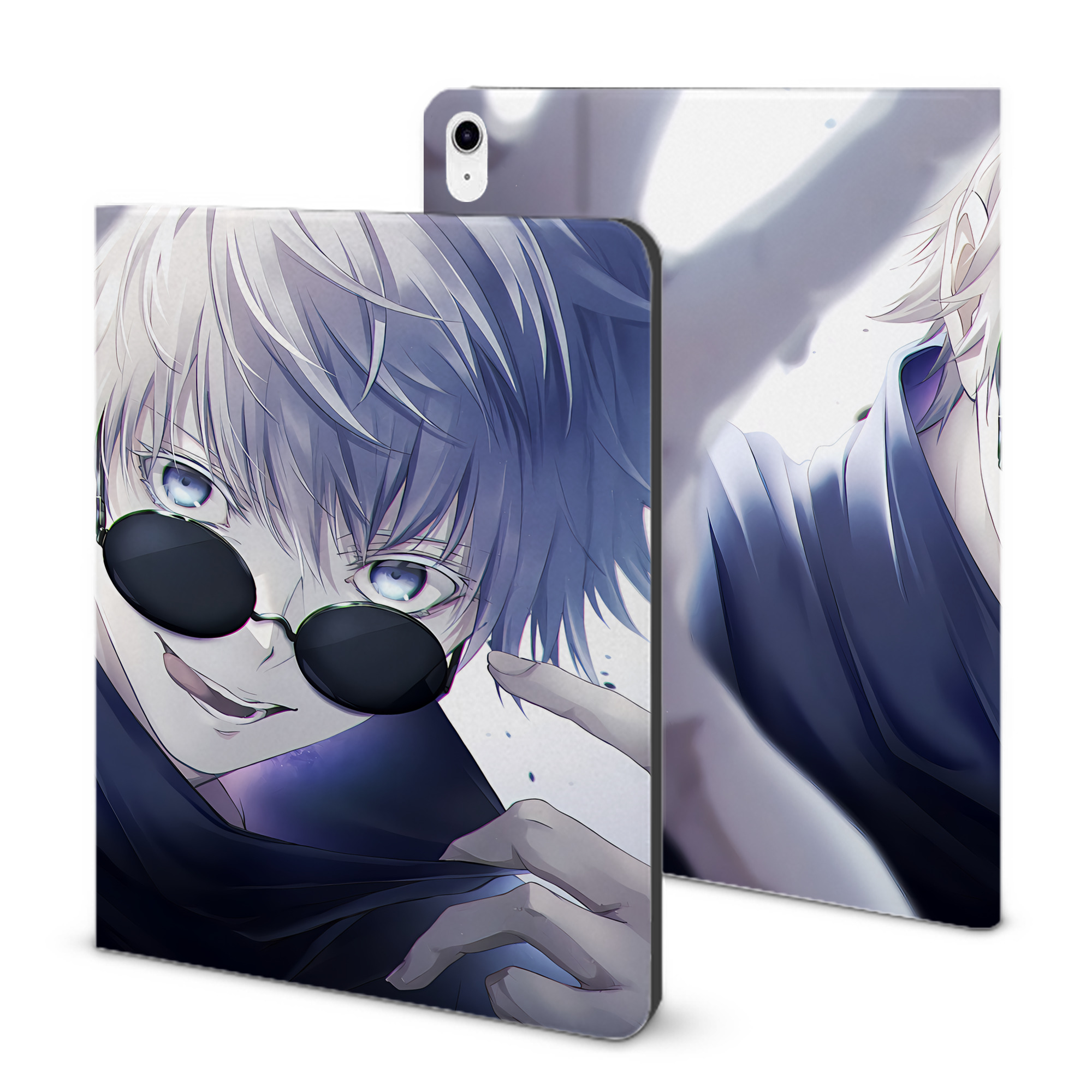 （画像用） 呪術廻戦 Jujutsu Kaisen IPad ケース ブック型 PUレザー TPU 耐衝撃 軽量 薄型 ペン収納なし 全面保護 IPad 各モデル対応